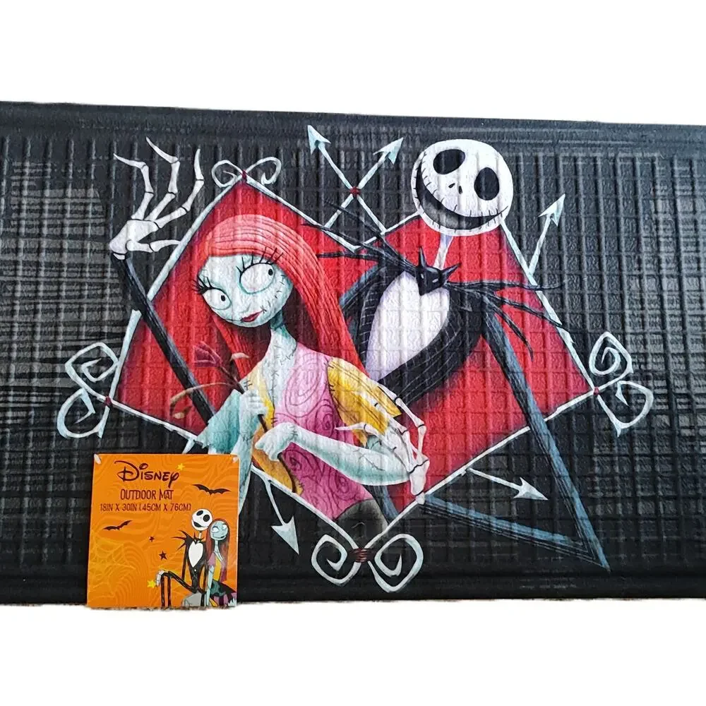 Disney Nightmare Before Christmas Jack & Sally Outdoor Doormat 18x30